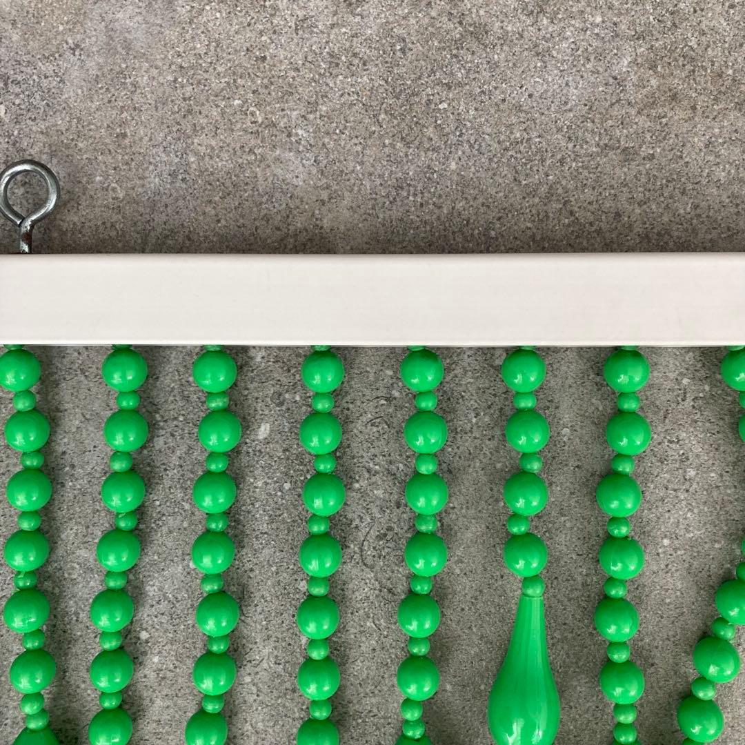 当時物 昭和レトロ レトロポップ 珠のれん グリーン