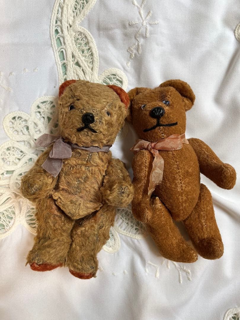 アンティークテディベア　フランス　ふたつセット