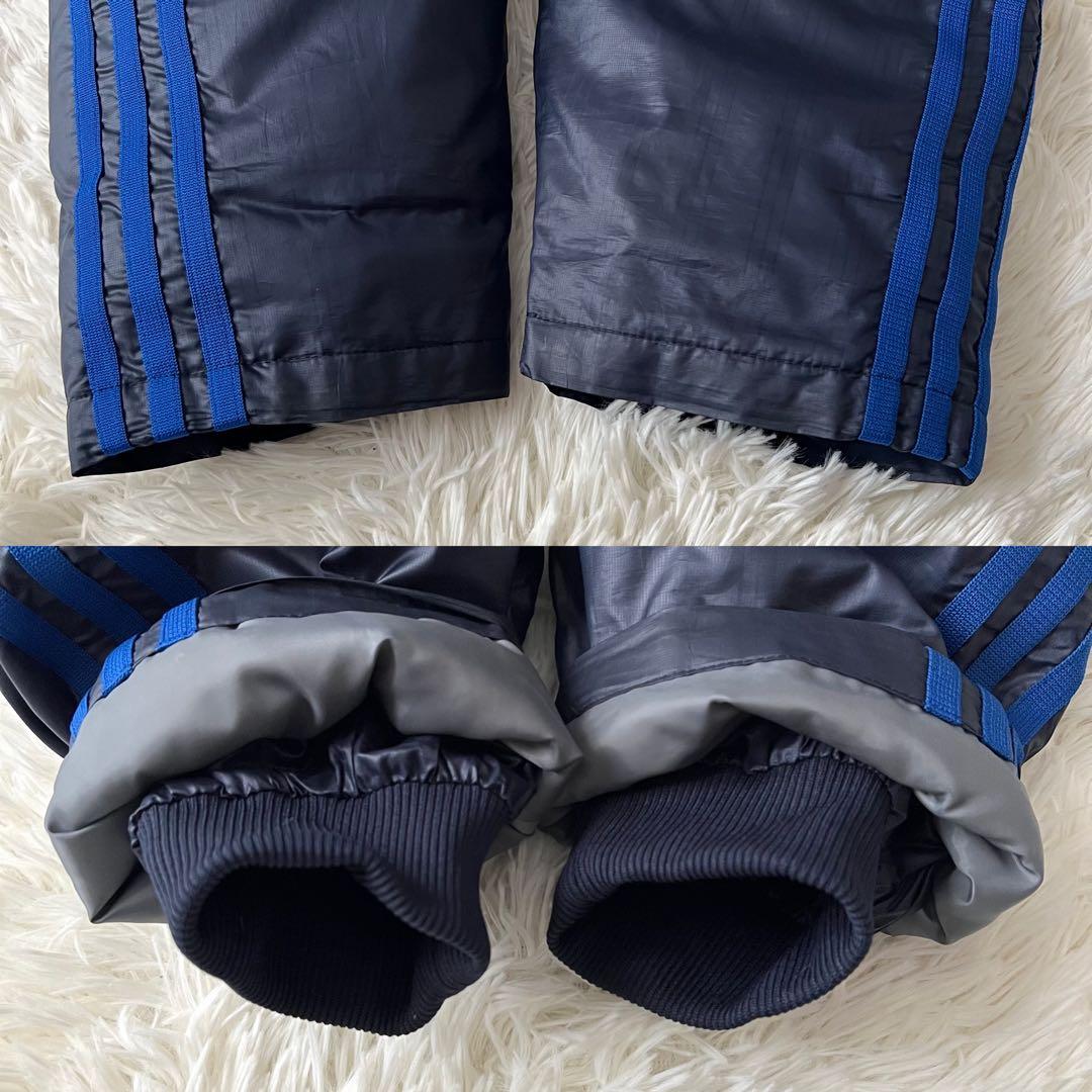 adidas アディダス ダウン ベンチコート Oサイズ ロング　ネイビー