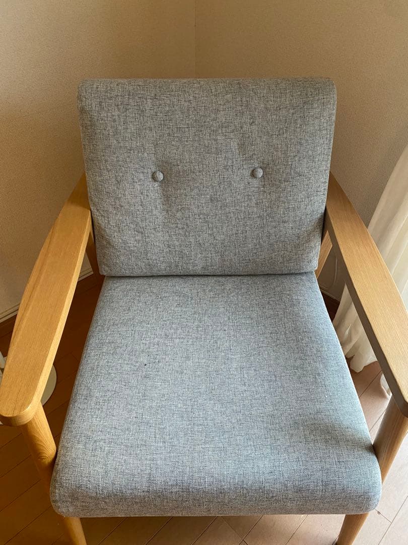 【coco】RE:CENO リセノ HENRY 1人掛けソファ グレー