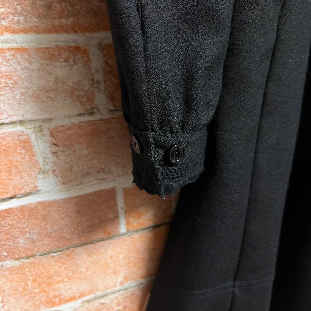 (極美品)シーバイクロエ　ピンタックワンピース　パフスリーブ　ベルト付き　丸襟