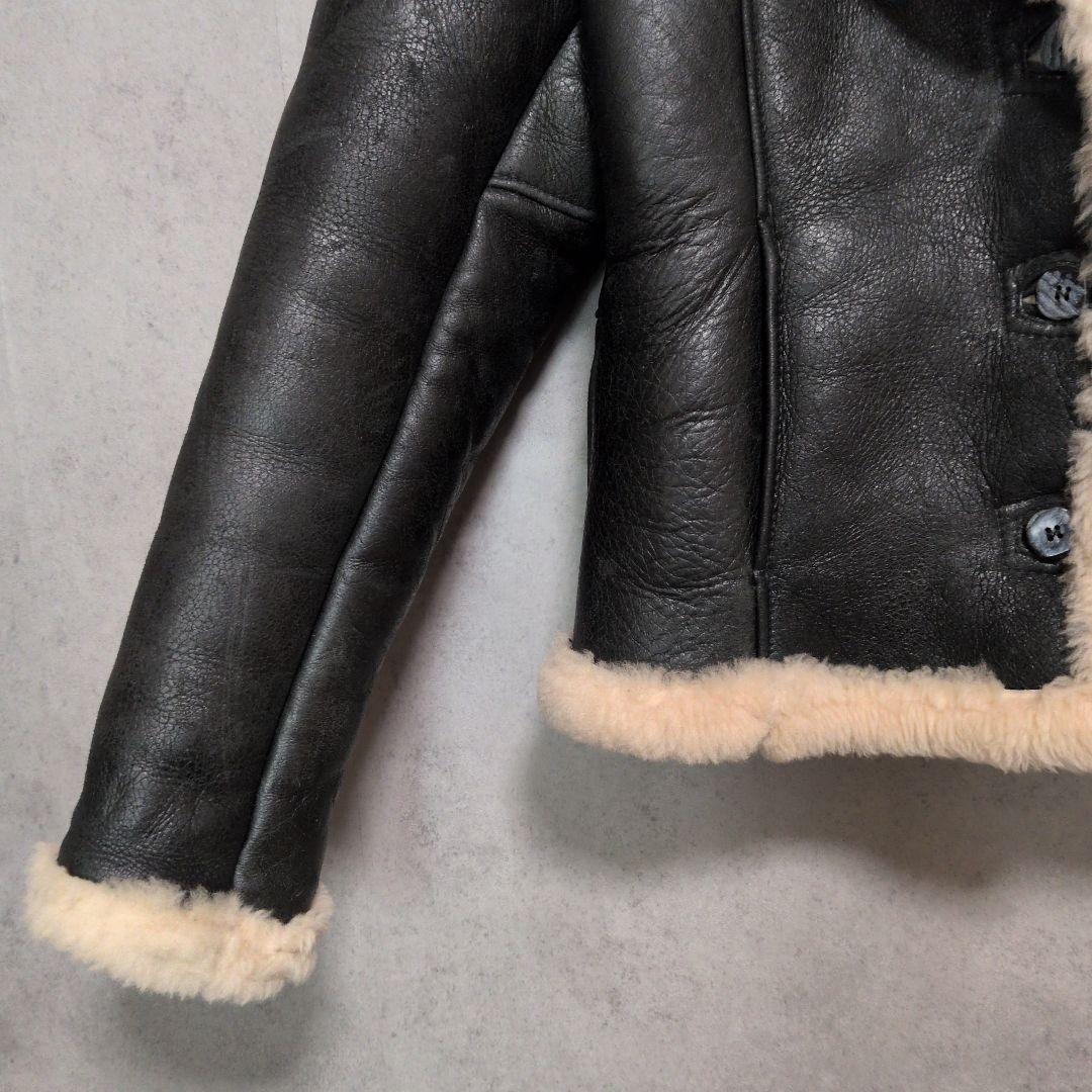 USA製 Schott 266SW ムートンジャケット 羊革 レディース M