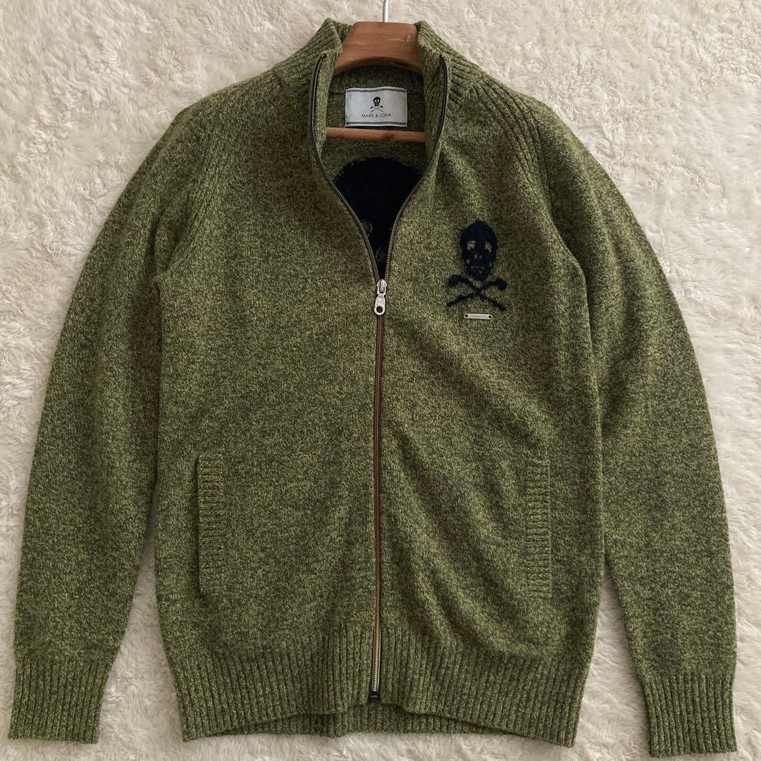 美品！MARK＆LONAマークアンドロナ　ジップアップ　セーター　S