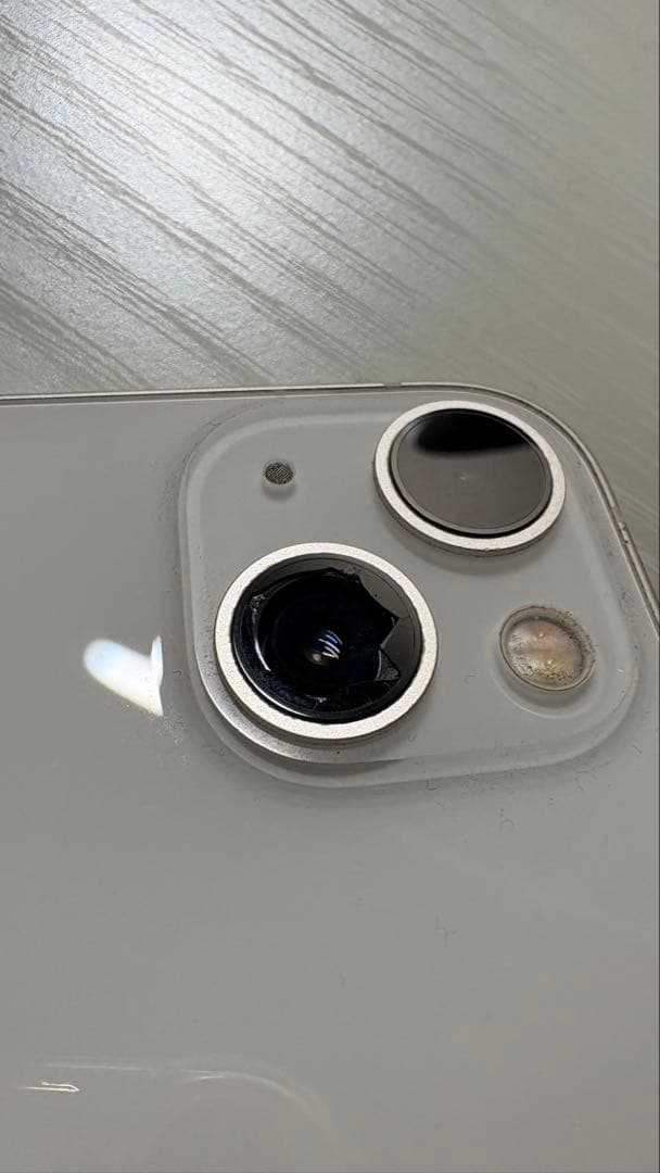 Apple iPhone 13 ホワイト 本体 カメラ破損