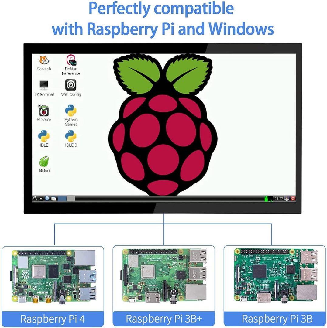 Raspberry Piスクリーン 10.1インチ タッチスクリーン モニター