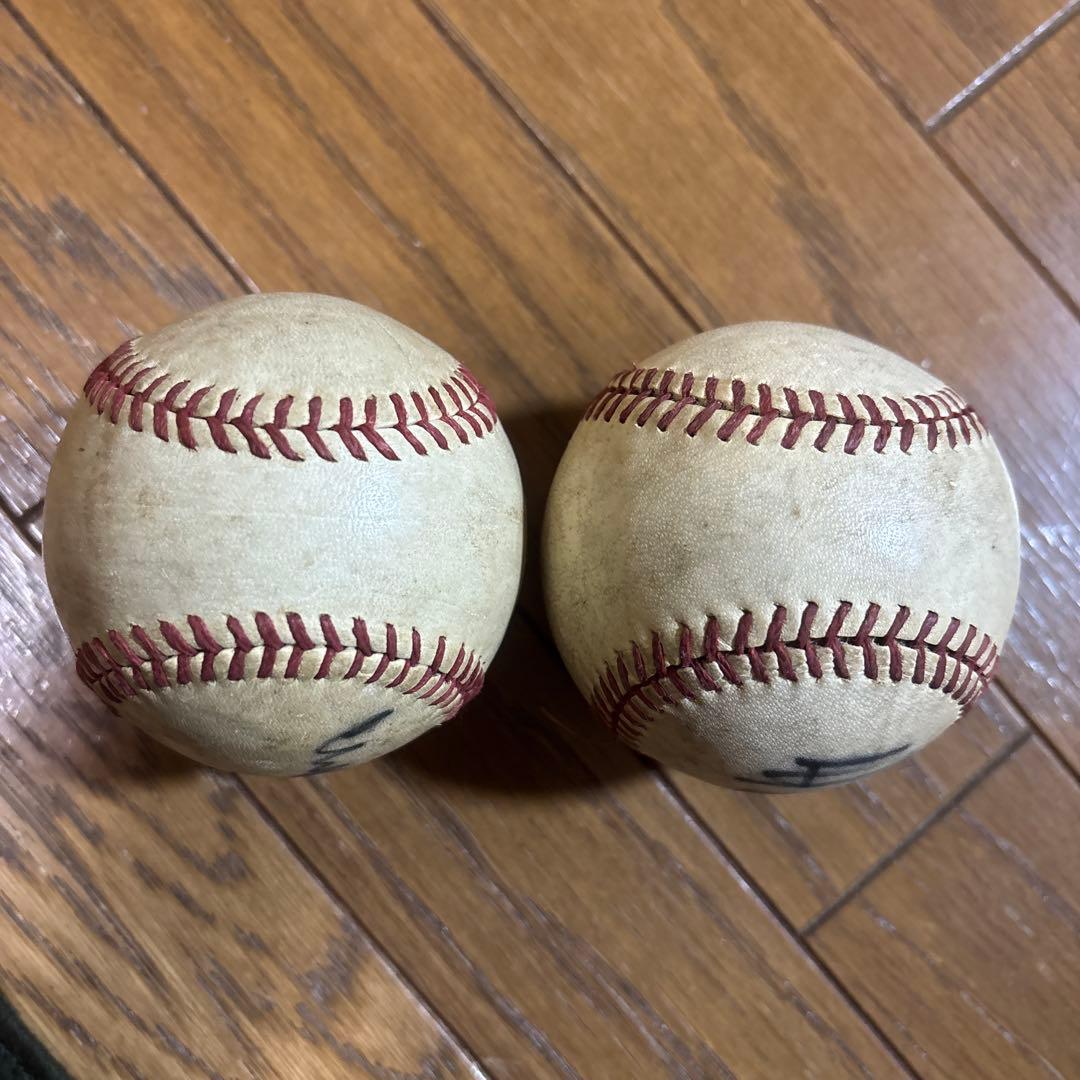 サイン入り野球ボール2個セット
