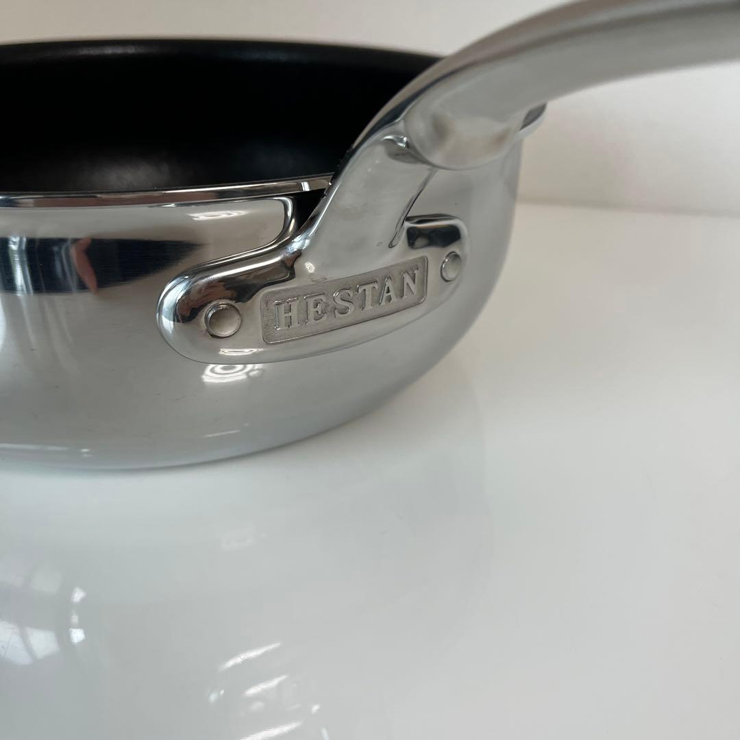 Hestan ステンレススチール マスターパン　２４㎝　スチーマー付き