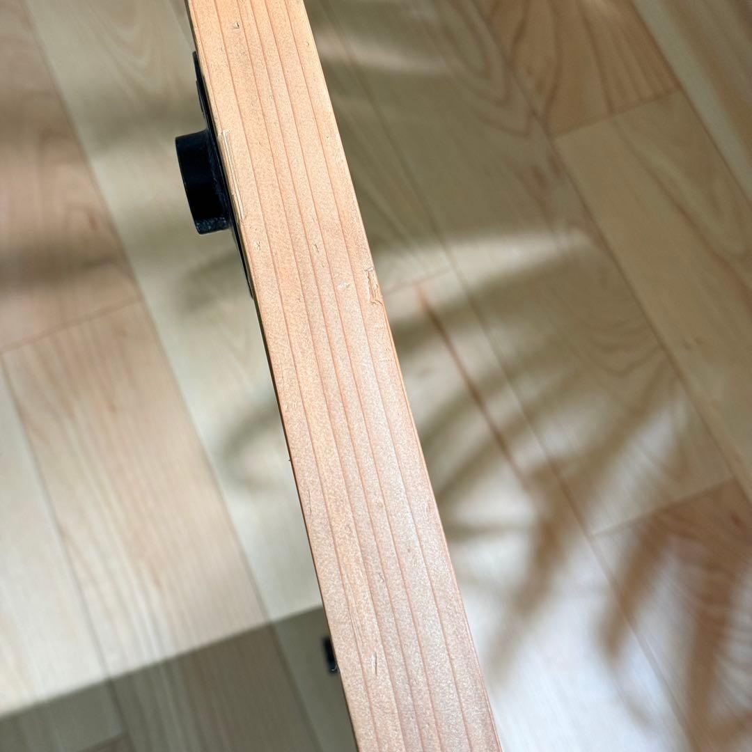 【キズ有.半額】木製ヘリンボーンローテーブル