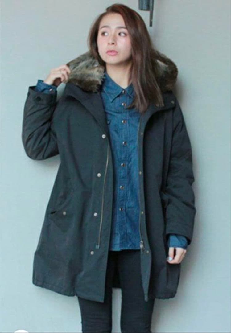 メゾンドリーファー ダウンライナー付モッズコート カーキ 38