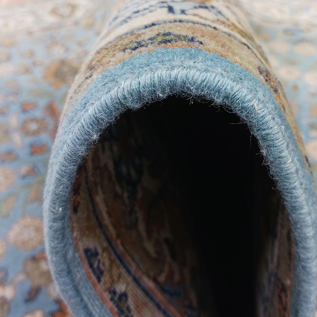 Y3135 高級トルコ絨毯 ウール 手織り 160×93㎝ 小花柄