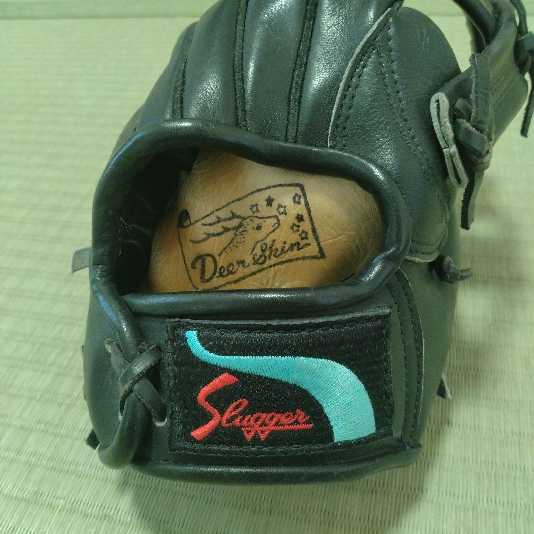 Slugger 硬式グローブ ブラック デアスキン