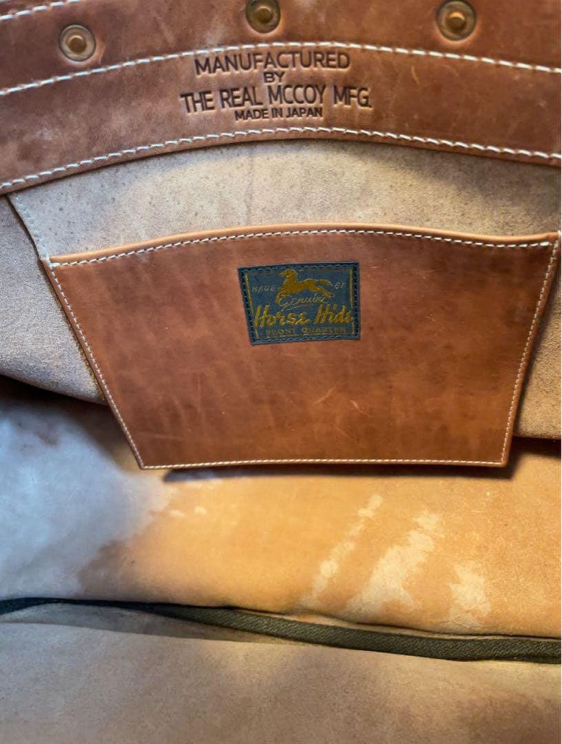 リアルマッコイズ FRONT-QUARTER ホースハイドMAIL BAG