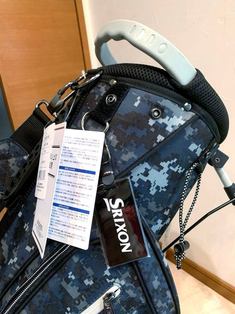 新品未使用　ダンロップ　スリクソン　軽量　スタンド　キャディバッグ　カモフラ