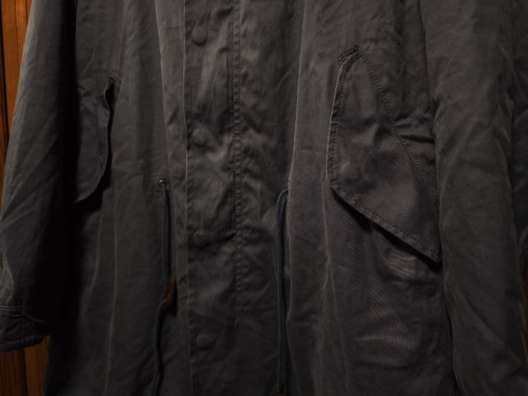 ATTACHMENT M-51　コットンオックスモッズコート　ネイビー　サイズ2