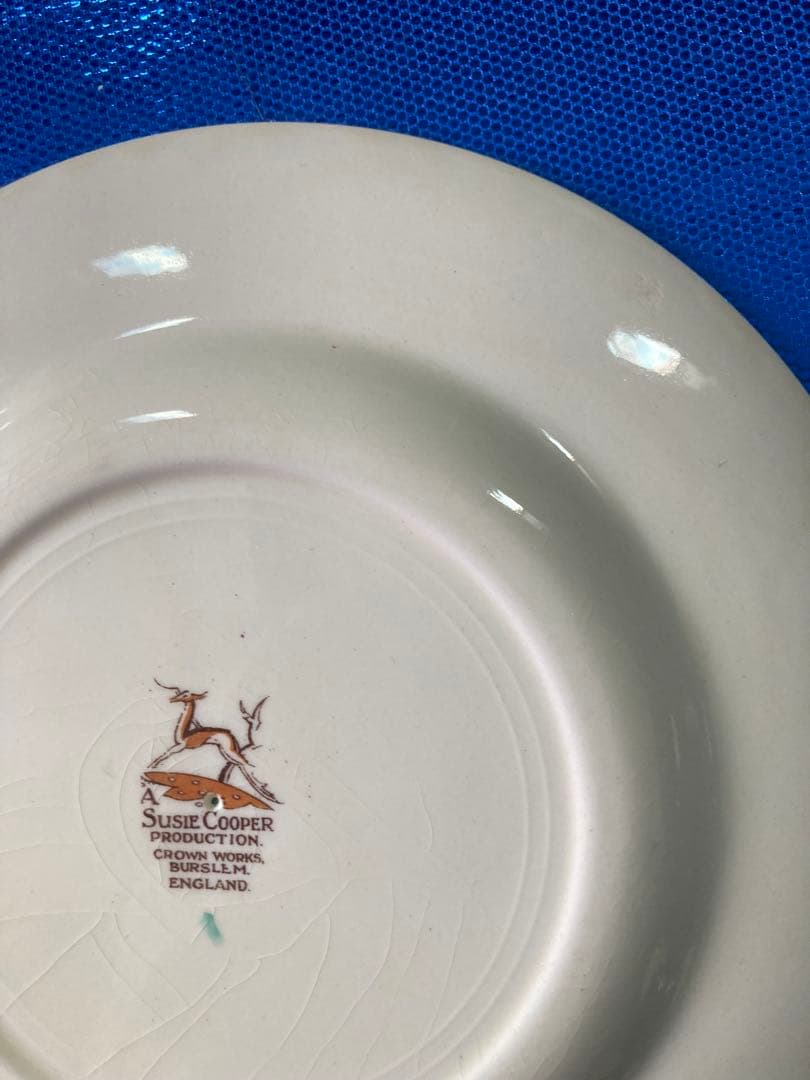 Susie Cooper スージークーパー　ドレスデンスプレイ　プレート　2枚
