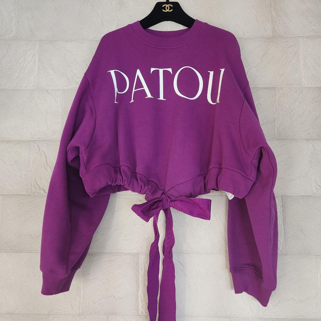 PATOU☆パトゥ　クロップド スウェットトレーナー