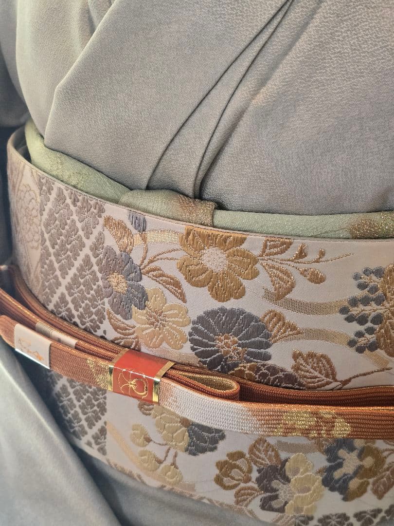 汕頭刺繍　４点フルセット　蘇州刺繍　高級訪問着　トールサイズ　唐織　高級袋帯