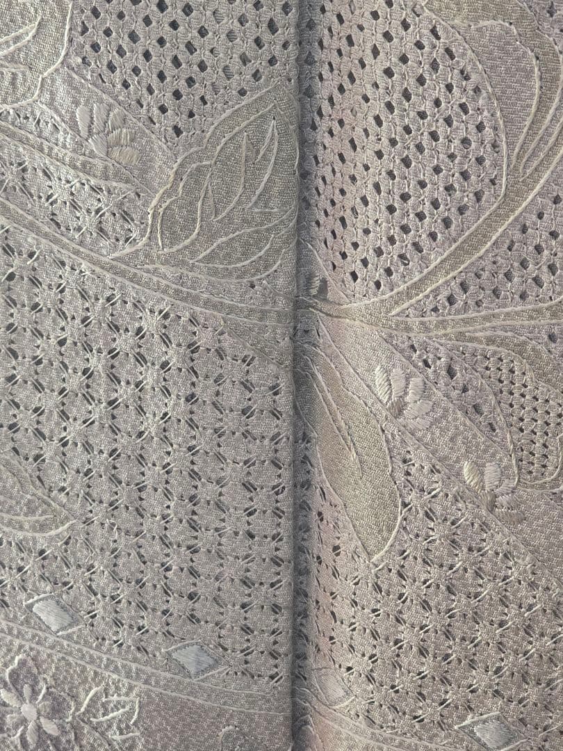 汕頭刺繍　４点フルセット　蘇州刺繍　高級訪問着　トールサイズ　唐織　高級袋帯