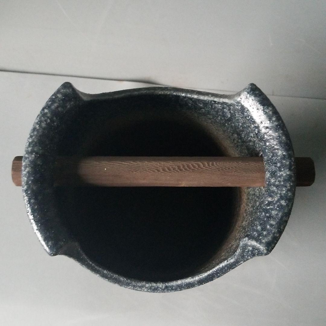 信楽焼傘立て 手桶付ツートン 信楽焼 高さ４７cm