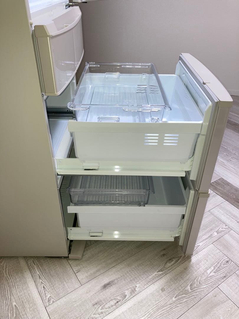 美品　Panasonic 冷蔵庫 NR-E436TL-N 自動製氷　フルオープン