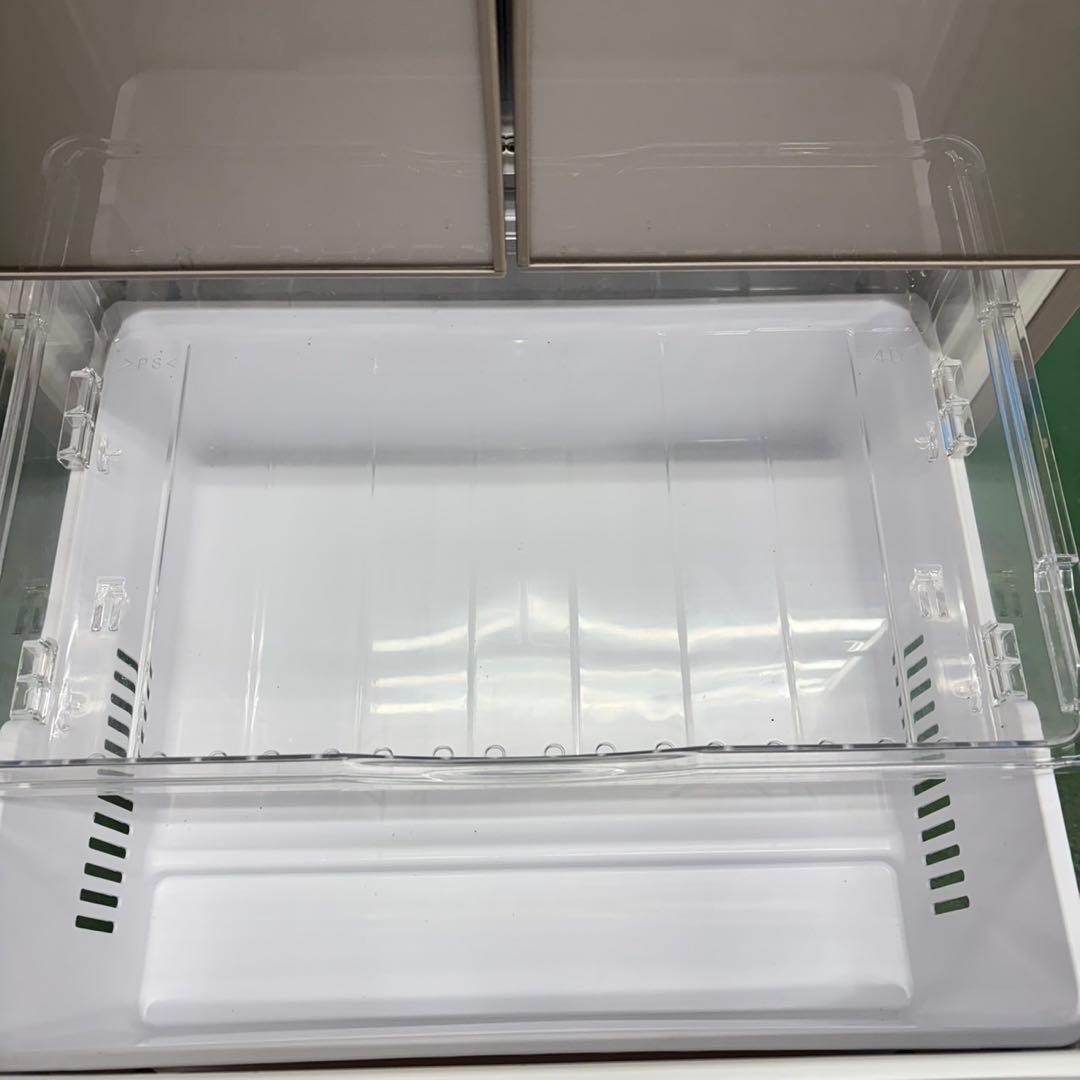 704 保証　鏡面　大型冷蔵庫　400L強 極美品　右開き　自動製氷機　5ドア