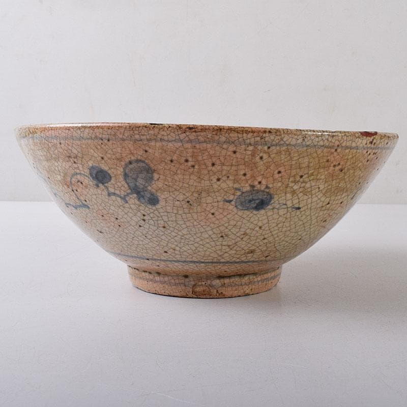 茶道具　瀬戸焼　古瀬戸　染付鳳凰文　平茶碗　鉢　C　R8598H