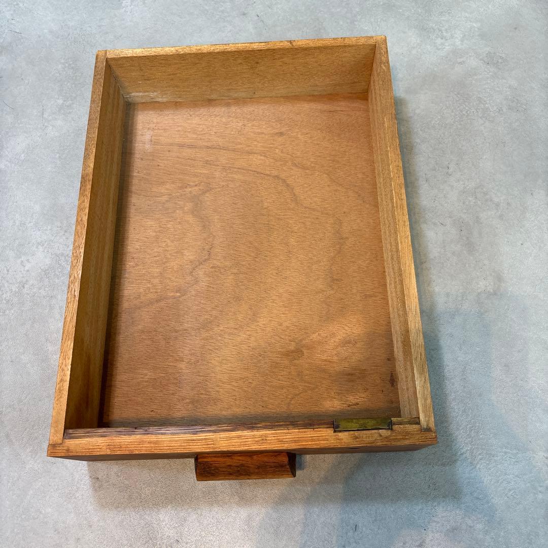 昭和レトロ 木製 5段引き出し｜無垢材 チェスト 大型ラック｜木製取っ手 古道具