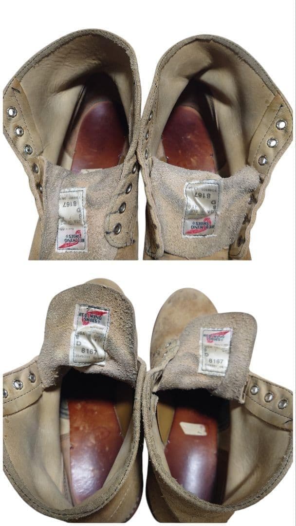 RED WING 8167 レッドウィング スエードブーツ USA製 8D