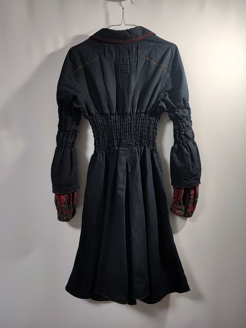 レア 90s 00s マリテフランソワジルボー ワンピース インディゴ チェック