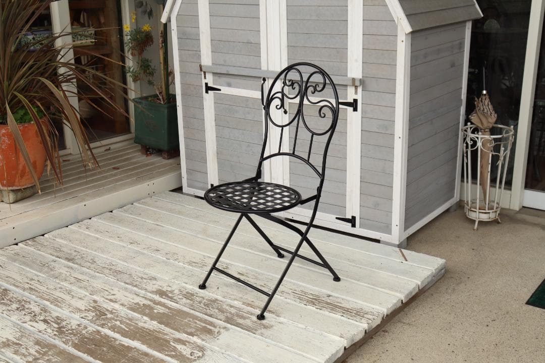 ガーデンテーブルセット アイアン イタリアンイエロー 3点セット