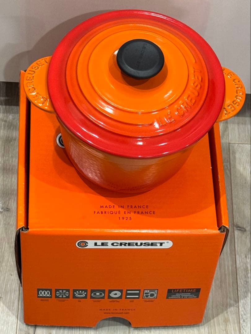 【美品】 ルクルーゼ ココット エブリィ 18cm インナーリッド付 2点セット
