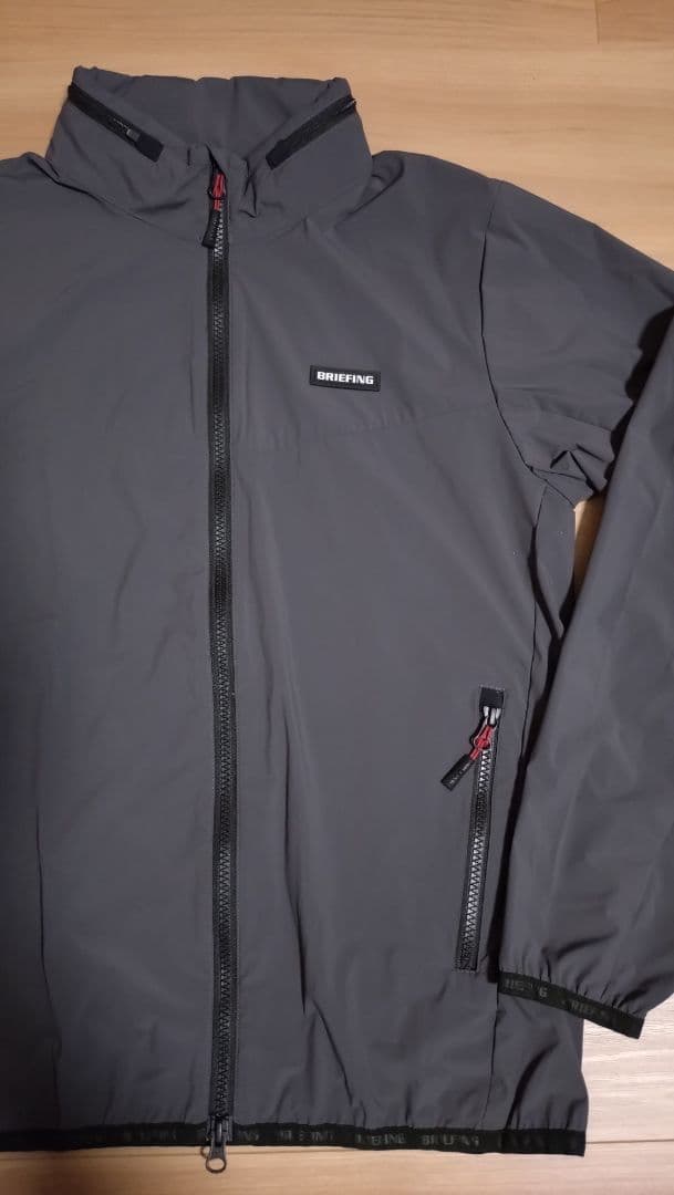 極美品■BRIEFING MS WIND JACKET /M/チャコール