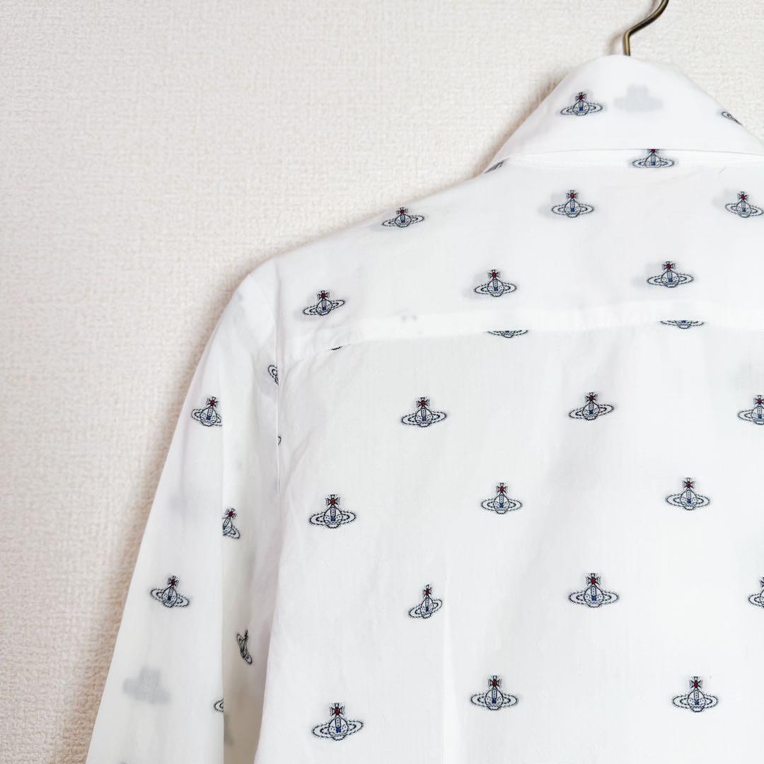 楽一番　ヴィヴィアンウエストウッド　総柄　オーブ　シャツ　丸襟