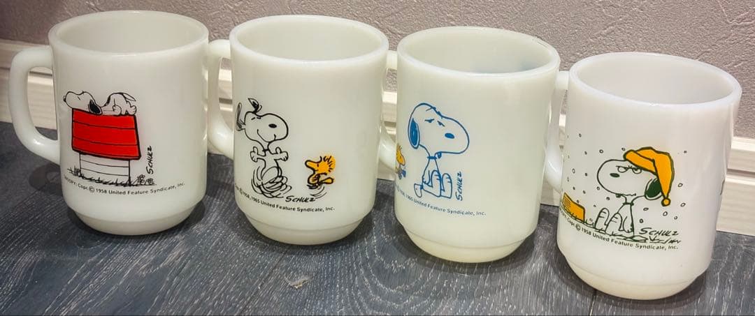 I*o様 FireKing スヌーピーマグ まとめ売り ファイヤーキング 8セッ