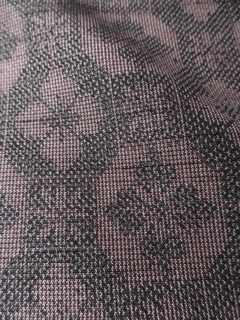 新古品！小田急百貨店誂製＊生紬＊モダン吉祥文様＊黒＊訪問着＊１６４ｃｍ＊裄６６