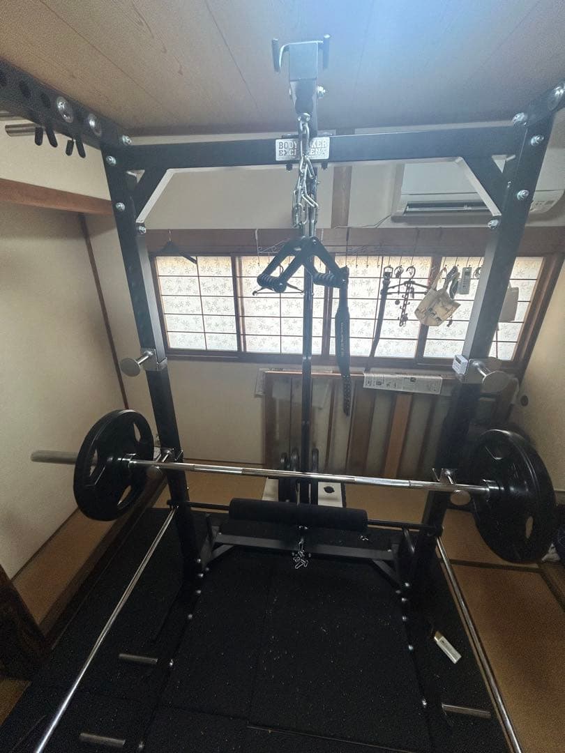 バーベルラック&ラットプルダウン、バーベル一式セット