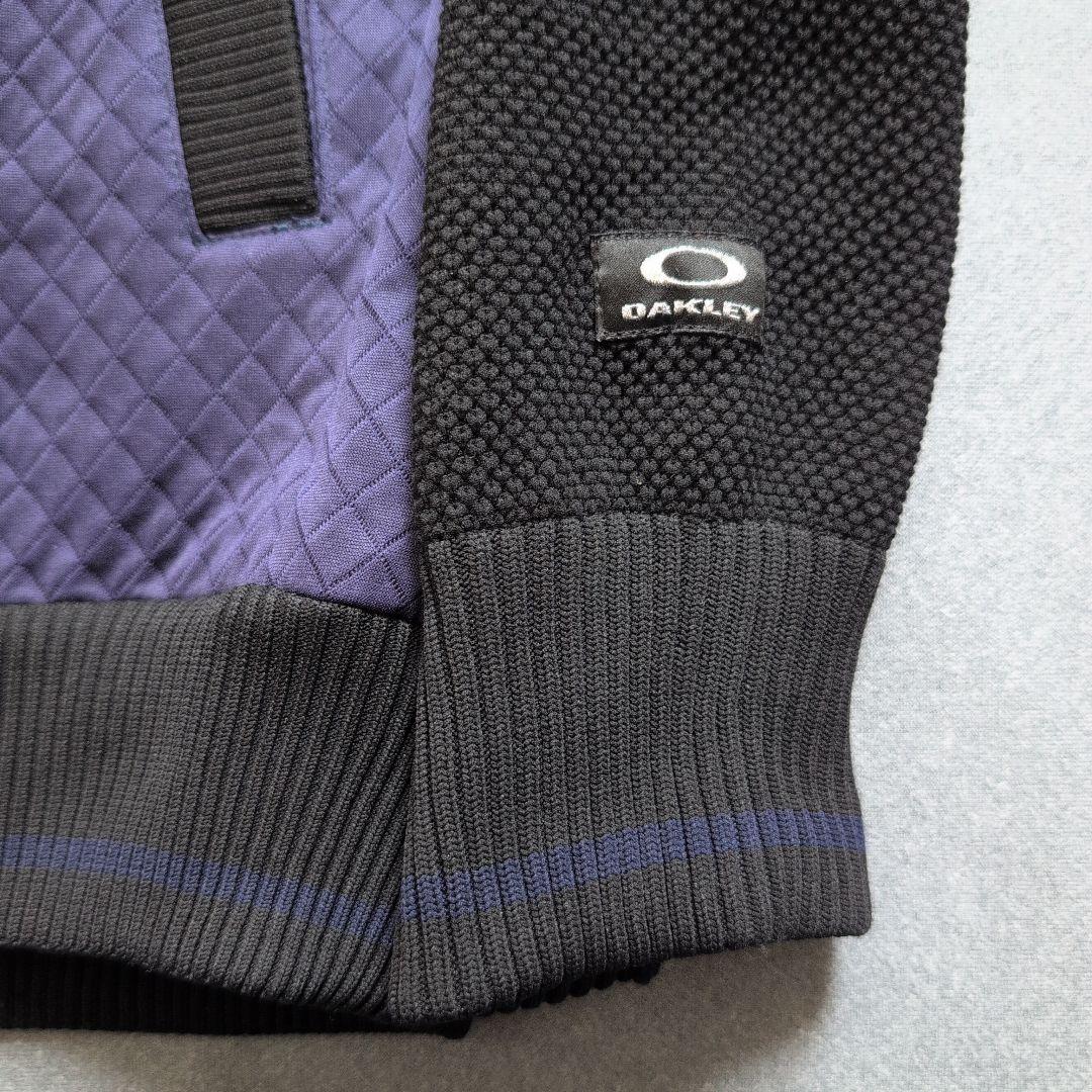 【美品】オークリー　ゴルフ　キルティングフルジップブルゾン　XL