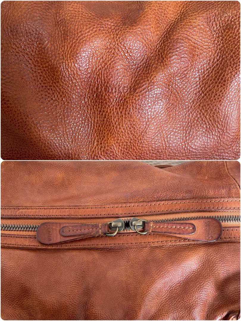 ◇ genten ゲンテン 2wayレザーショルダーバッグ ボストンバッグ ◇