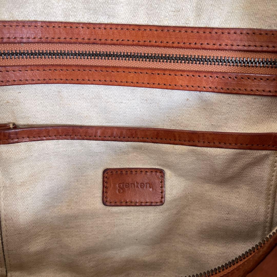 ◇ genten ゲンテン 2wayレザーショルダーバッグ ボストンバッグ ◇