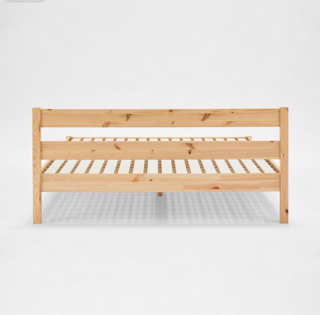 無印良品ベッドクイーン& IKEAマットレス 【ほぼ未使用】美品【直接受取希望】