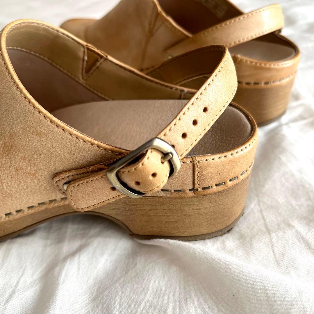 希少カラー✳︎ダンスコ　サボ　ストラップ　37 23.5〜24 ハニー 2way