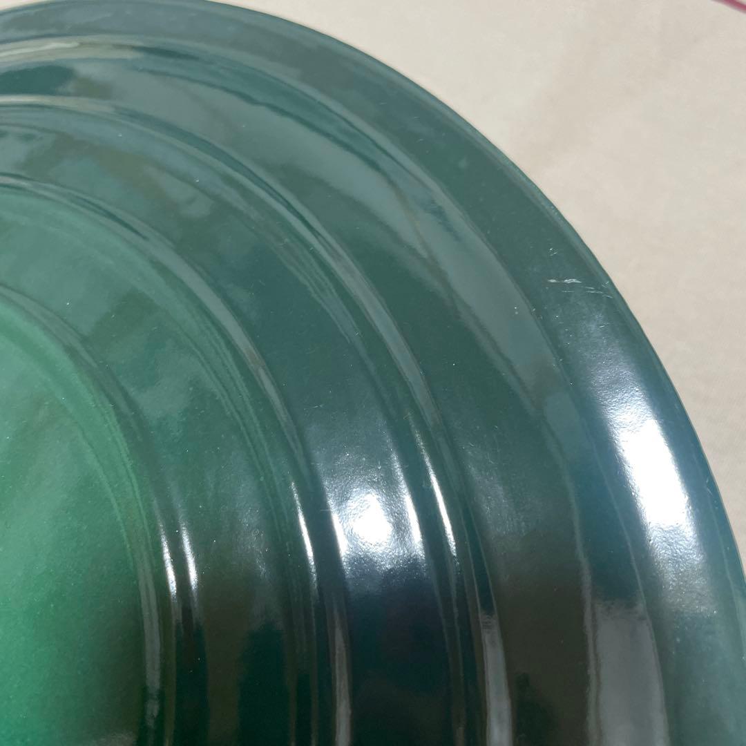 《希少》ルクルーゼ 24cm 希少 カクタスグリーン ココットロンド