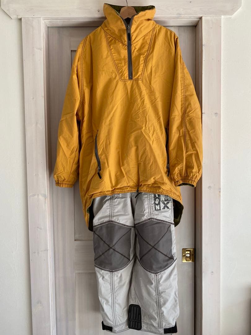 Sims ハーフジップ アウター オリーブグリーン マスタード スノボ スキー