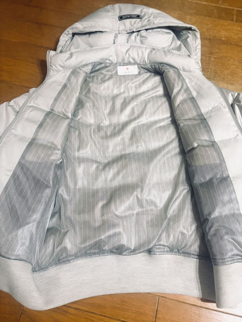 JUN&ROPE ダウンジャケット 4WAY 蓄熱 グレー