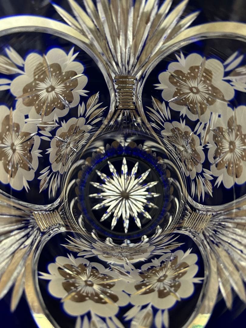 ドレスデン　クリスタル　花瓶　花入