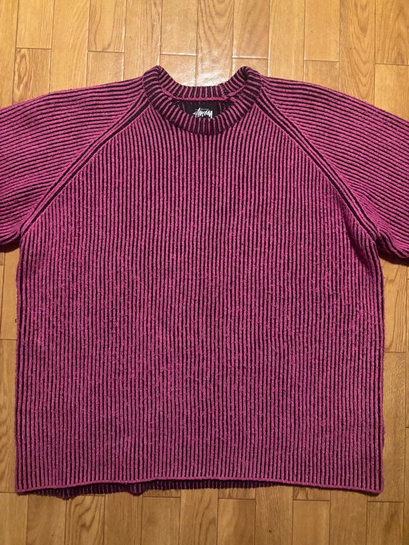 最終値下げ‼️STUSSY CONTRAST RIB SWEATER