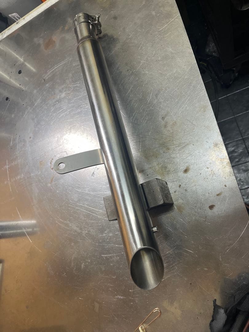 冬セール　エストレア250 ハス切りマフラー　ステンレス製ワンオフ品　チョッパー