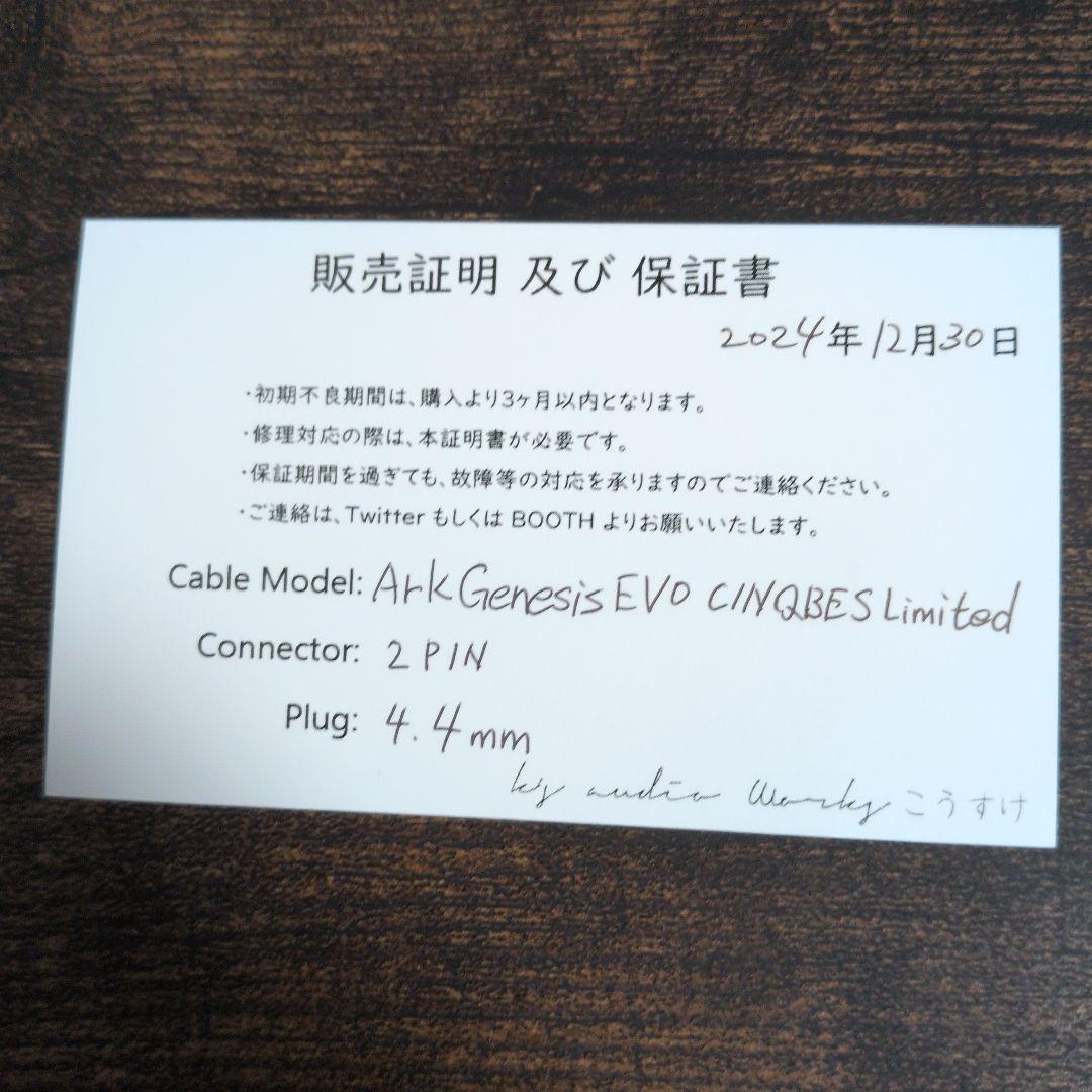 イヤホン Ark Genesis EVO CINQBES limited