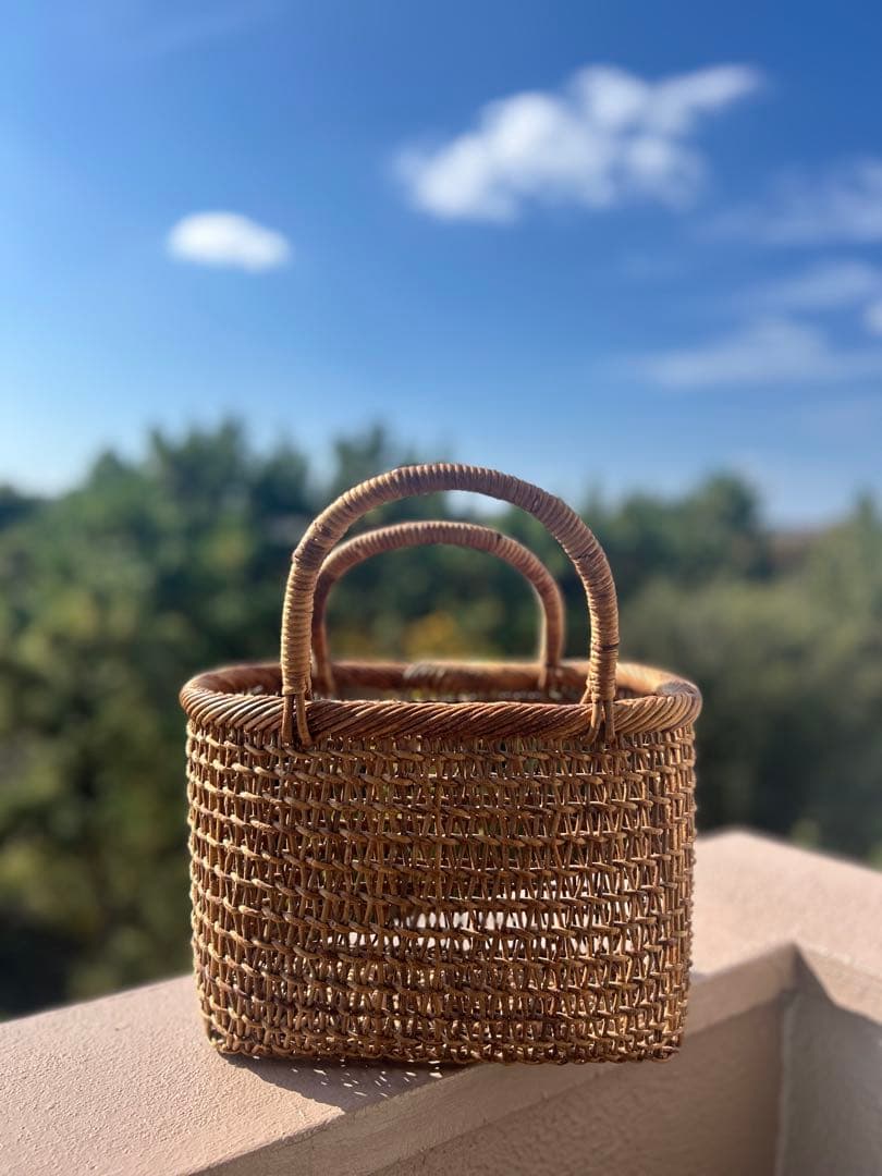 あけび籠バッグ　こだし編み