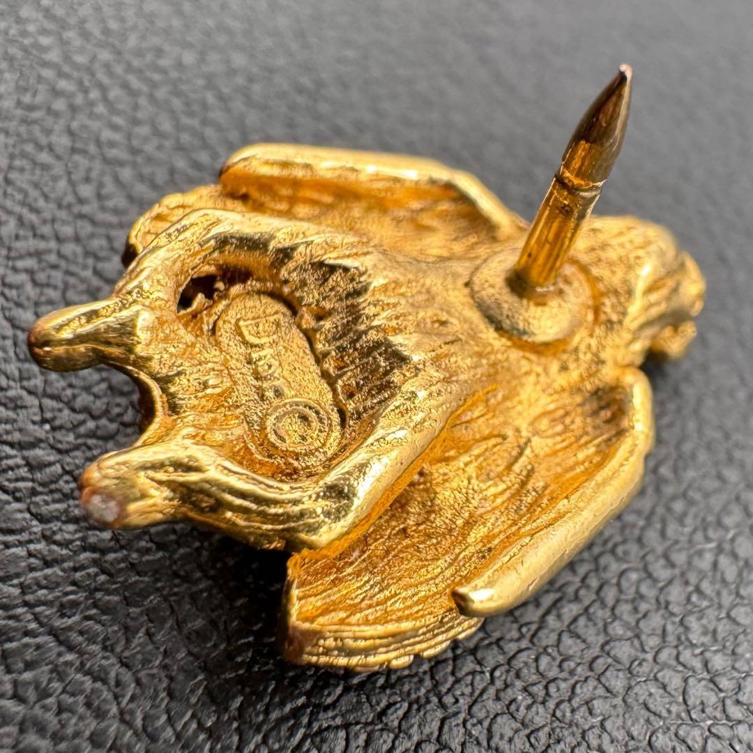 美品 Dior クリスチャンディオール ミツバチ ピンバッジ 蜂 ゴールド